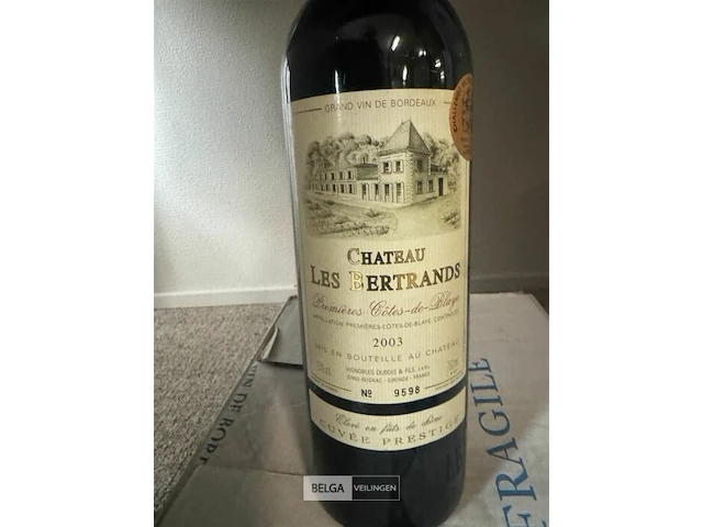 6x1 fles chateau les bertrands 2003 - afbeelding 4 van  4