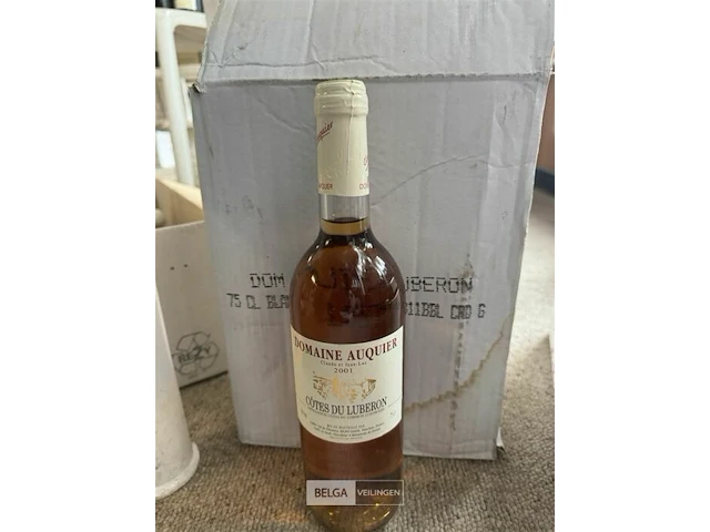 6x1 fles domaine auquier cotes du luberon 2001 - afbeelding 1 van  5