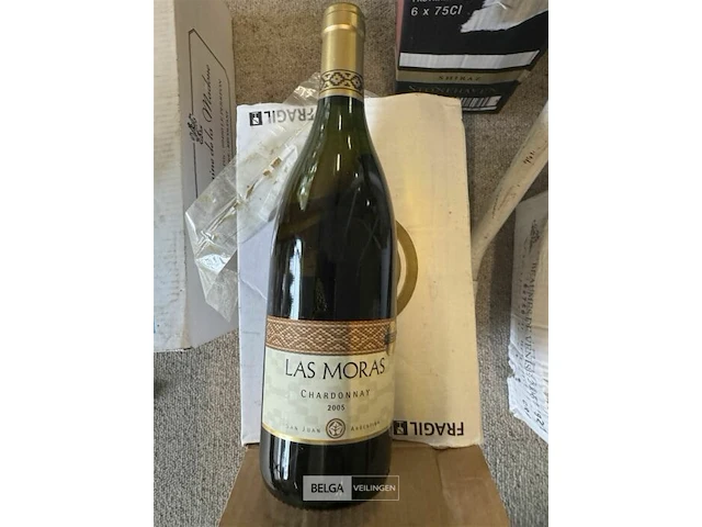 6x1 fles las moras chardonnay 2005 - afbeelding 2 van  3