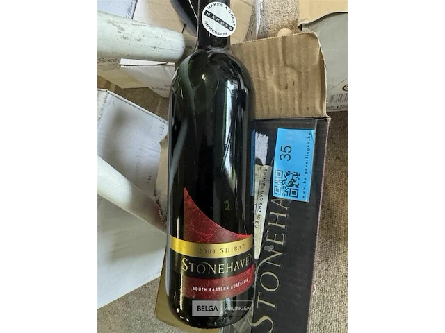 6x1 fles shiraz stonehaven 2001 - afbeelding 2 van  3