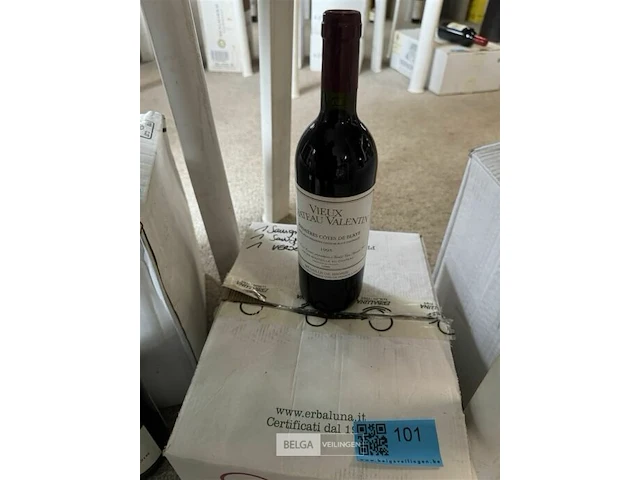 6x1 fles vieux chateau valentin 1995 - afbeelding 1 van  3