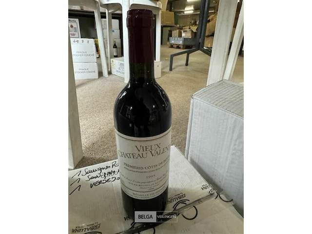 6x1 fles vieux chateau valentin 1995 - afbeelding 2 van  3