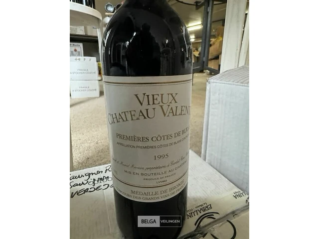 6x1 fles vieux chateau valentin 1995 - afbeelding 3 van  3