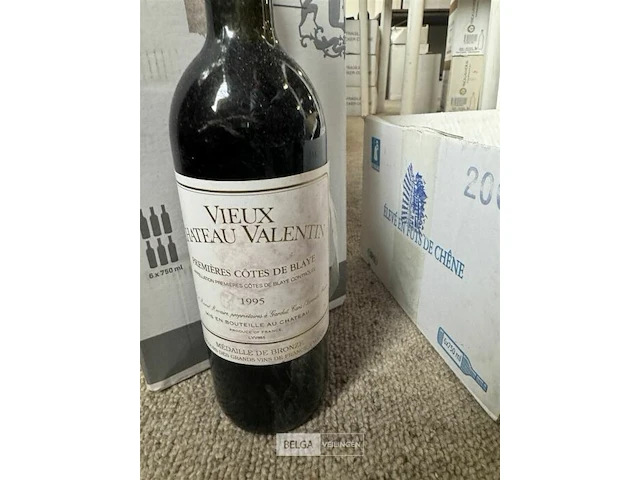 6x1 fles vieux chateau valentin 1995 - afbeelding 4 van  4