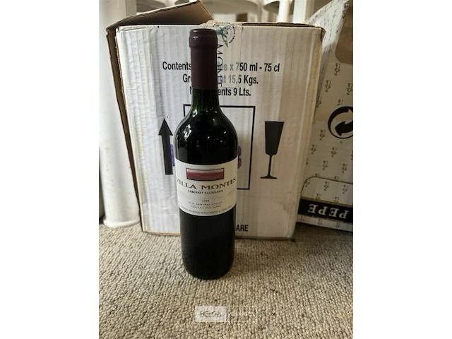 6x1 fles villa montes cabernet sauvignon 1999 - afbeelding 1 van  3