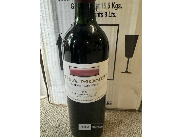 6x1 fles villa montes cabernet sauvignon 1999 - afbeelding 2 van  3