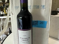 6x1 fles vin de payes de l'ardeche 1994 - afbeelding 1 van  2