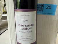 6x1 fles vin de payes de l'ardeche 1994 - afbeelding 2 van  2