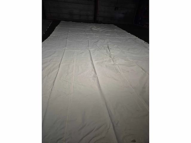 6x12m witte stretch tentzeil - afbeelding 2 van  5