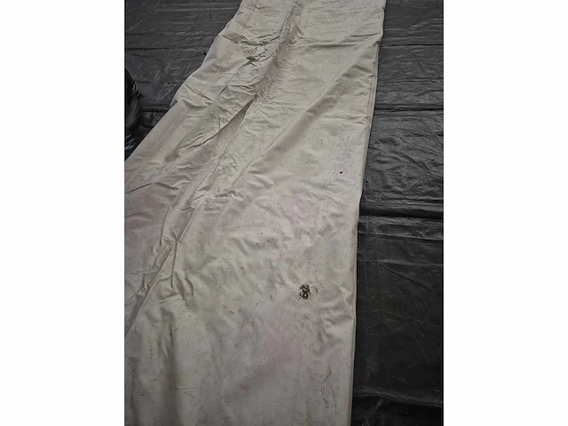 6x12m witte stretch tentzeil - afbeelding 4 van  5