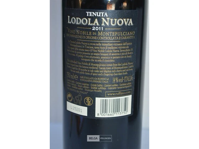 6x750ml tenuta lodola nuova, 2011, ruffino - afbeelding 4 van  8