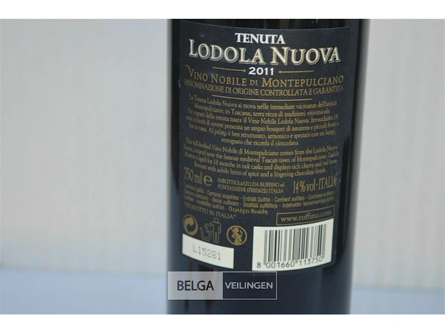 6x750ml tenuta lodola nuova, 2011, ruffino - afbeelding 6 van  8