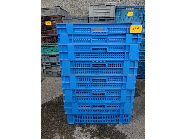 7 blauwe stapelbakken - afbeelding 1 van  2