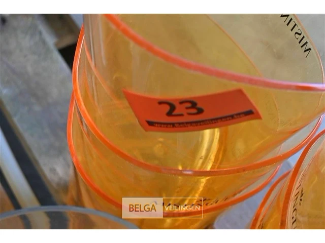 7 champagne emmers plexi - afbeelding 3 van  3