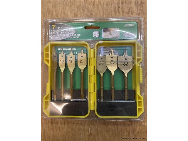 7 delige speedboor set 10-32 mm in etui - afbeelding 1 van  4