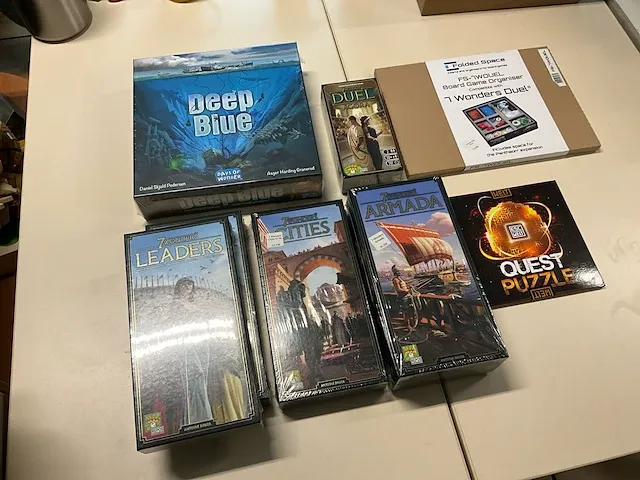 7 diverse gezelschapspellen 7 wonders, days of wonder, welt - afbeelding 1 van  8