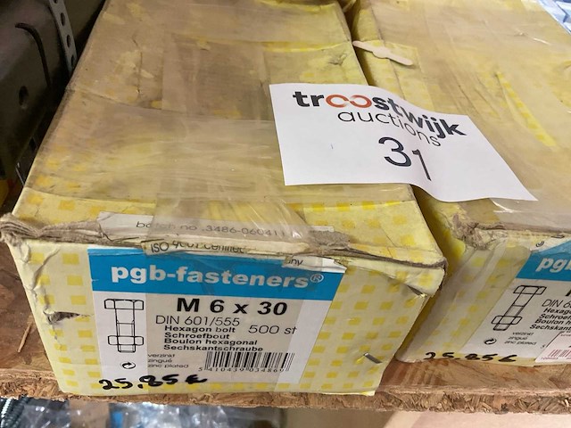 7 dozen houtbouten; borgmoeren - afbeelding 2 van  7