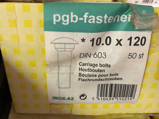 7 dozen houtbouten; borgmoeren - afbeelding 4 van  7