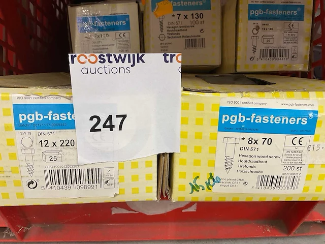 7 dozen houtdraadbouten - afbeelding 2 van  4