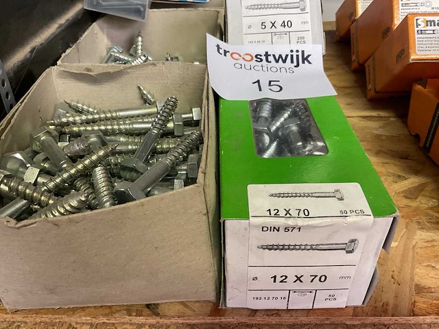 7 dozen houtdraadbouten - afbeelding 2 van  6