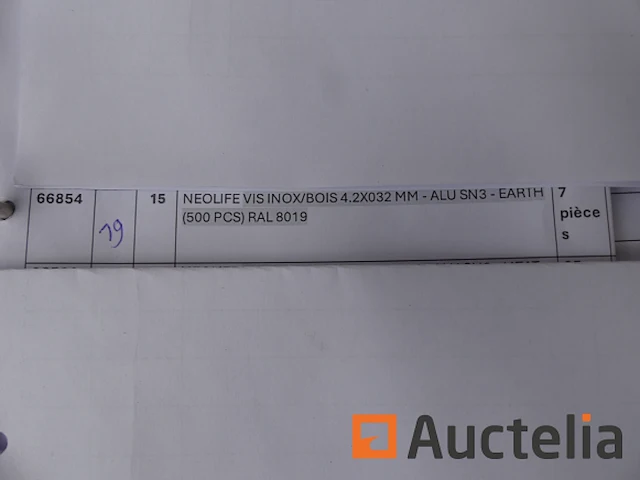 7 dozen met 500 neolife earth rvs/hout schroeven ral8019 - afbeelding 2 van  2