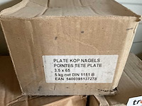 7 dozen nagels platte kop - afbeelding 3 van  5