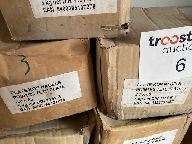 7 dozen nagels platte kop - afbeelding 4 van  5