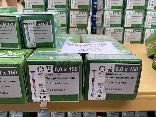 7 dozen spaanplaatschroeven - afbeelding 3 van  5
