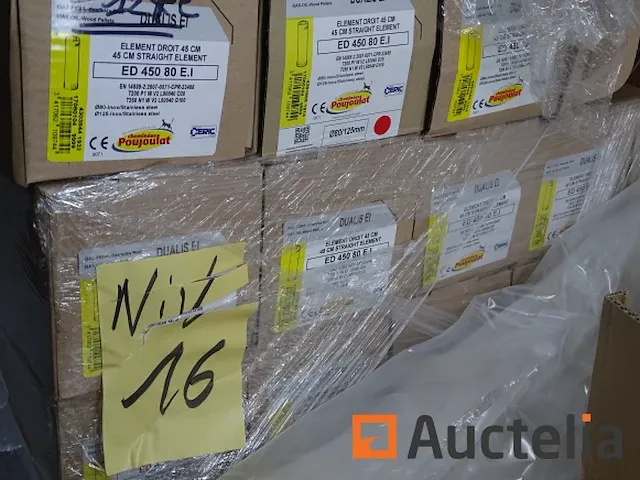 7 dubbele sproeiers in roestvrij staal voor gas, brandstof, houtpellets poujoulat - afbeelding 2 van  4