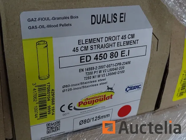 7 dubbele sproeiers in roestvrij staal voor gas, brandstof, houtpellets poujoulat - afbeelding 3 van  4