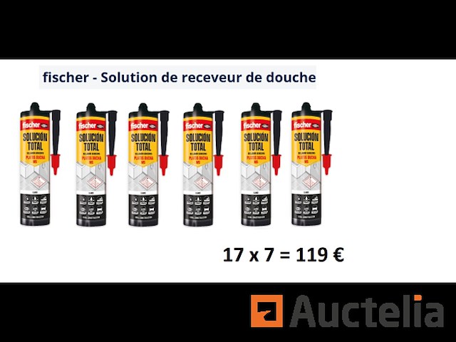 7 elastische lijmsiliconen witte fischer - afbeelding 1 van  1