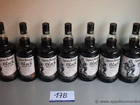 7 flessen à 1ltr rum captain morgan black spiced 40% - afbeelding 1 van  2