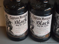 7 flessen à 1ltr rum captain morgan black spiced 40% - afbeelding 2 van  2