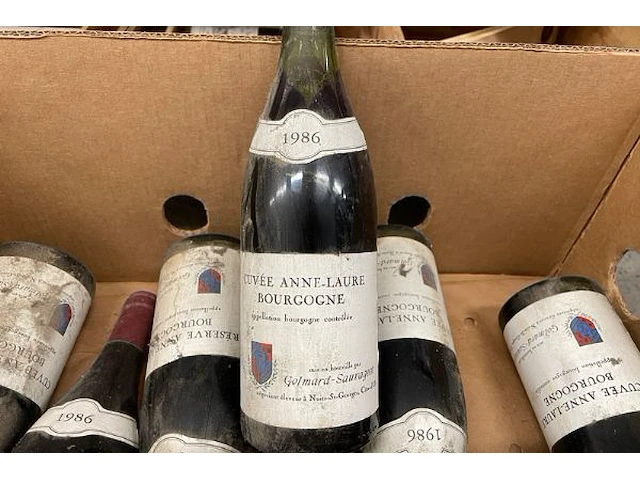 7 flessen cuvée anne-laure 1986 - afbeelding 2 van  3