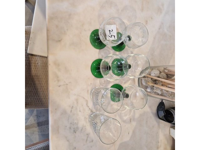 7 glazen - afbeelding 1 van  2