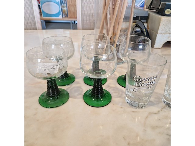 7 glazen - afbeelding 2 van  2