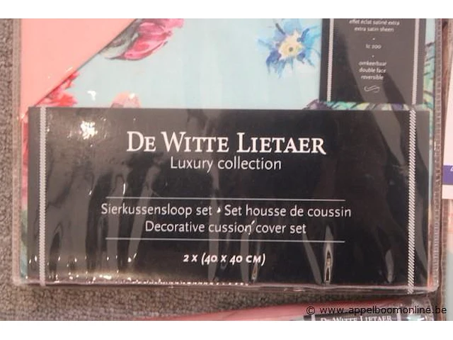 7 kussenslopen de witte lietaer - afbeelding 2 van  3