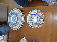 7 porseleinen borden diverse grootte