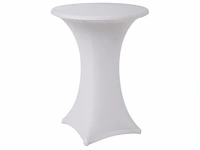 7 receptietafels - 110 cm hoog - met witte stretch hoes - afbeelding 1 van  5