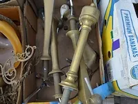 7 tapkranen, 9 olielampen, divers oud koper - afbeelding 4 van  9