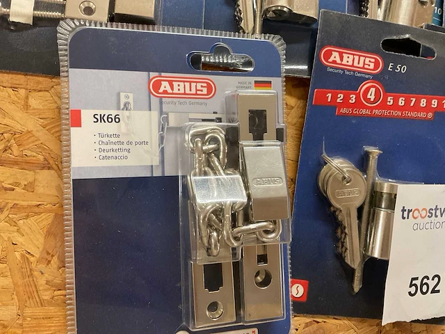 7 x afsluitbare deurketting; cilindersloten - afbeelding 2 van  7