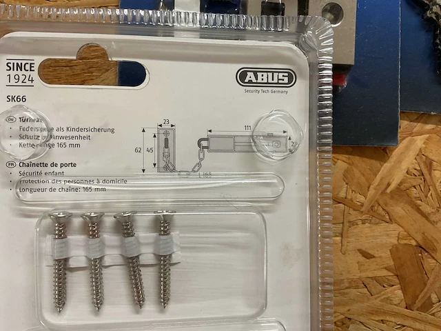 7 x afsluitbare deurketting; cilindersloten - afbeelding 4 van  7