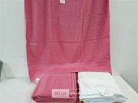 7 x badhanddoek 70x140 cm mix kleuren