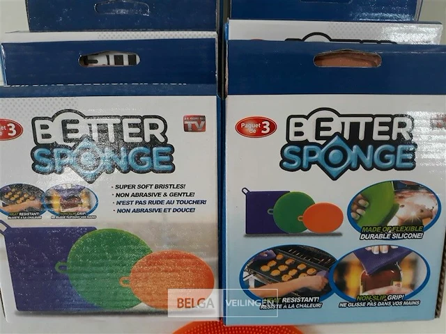 7 x better sponge 3 delig uit siliconen as seen on tv - afbeelding 3 van  3