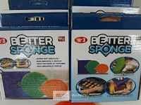 7 x better sponge 3 delig uit siliconen as seen on tv - afbeelding 3 van  3