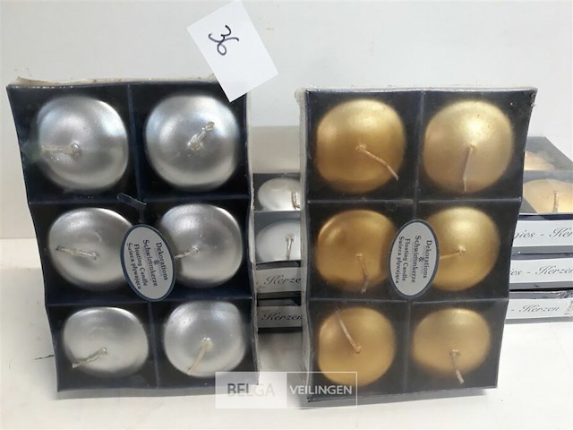 7 x drijfkaarsen 6 stuks - afbeelding 3 van  3