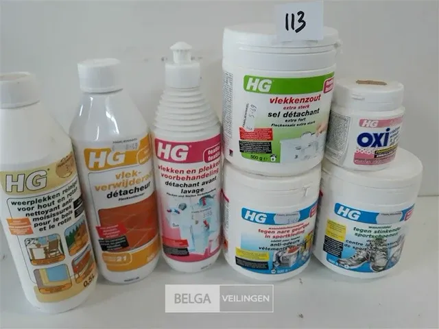 7 x hg producten tegen vlekken plekken en geurtjes mix - afbeelding 3 van  3