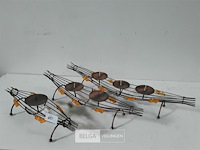 7 x houder voor stompkaaren mix - afbeelding 3 van  3