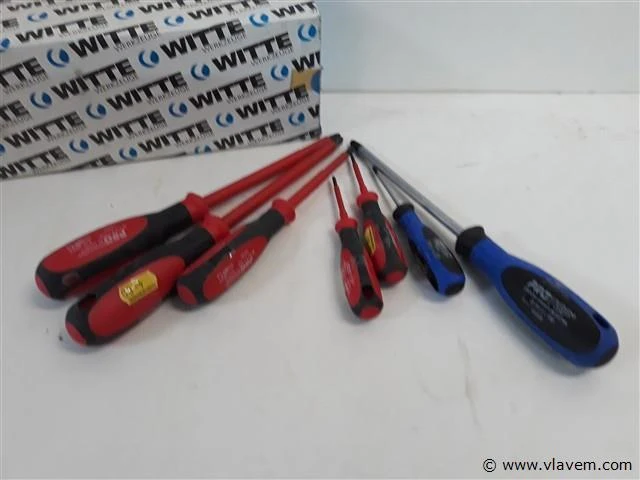 7 x schroevendraaier 5 assorti - afbeelding 1 van  2
