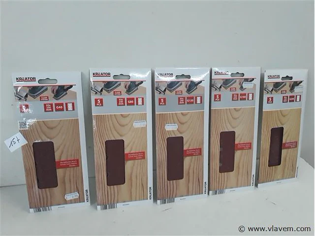 7 x schuurstroken 93x230mm 5 stuks - afbeelding 1 van  2